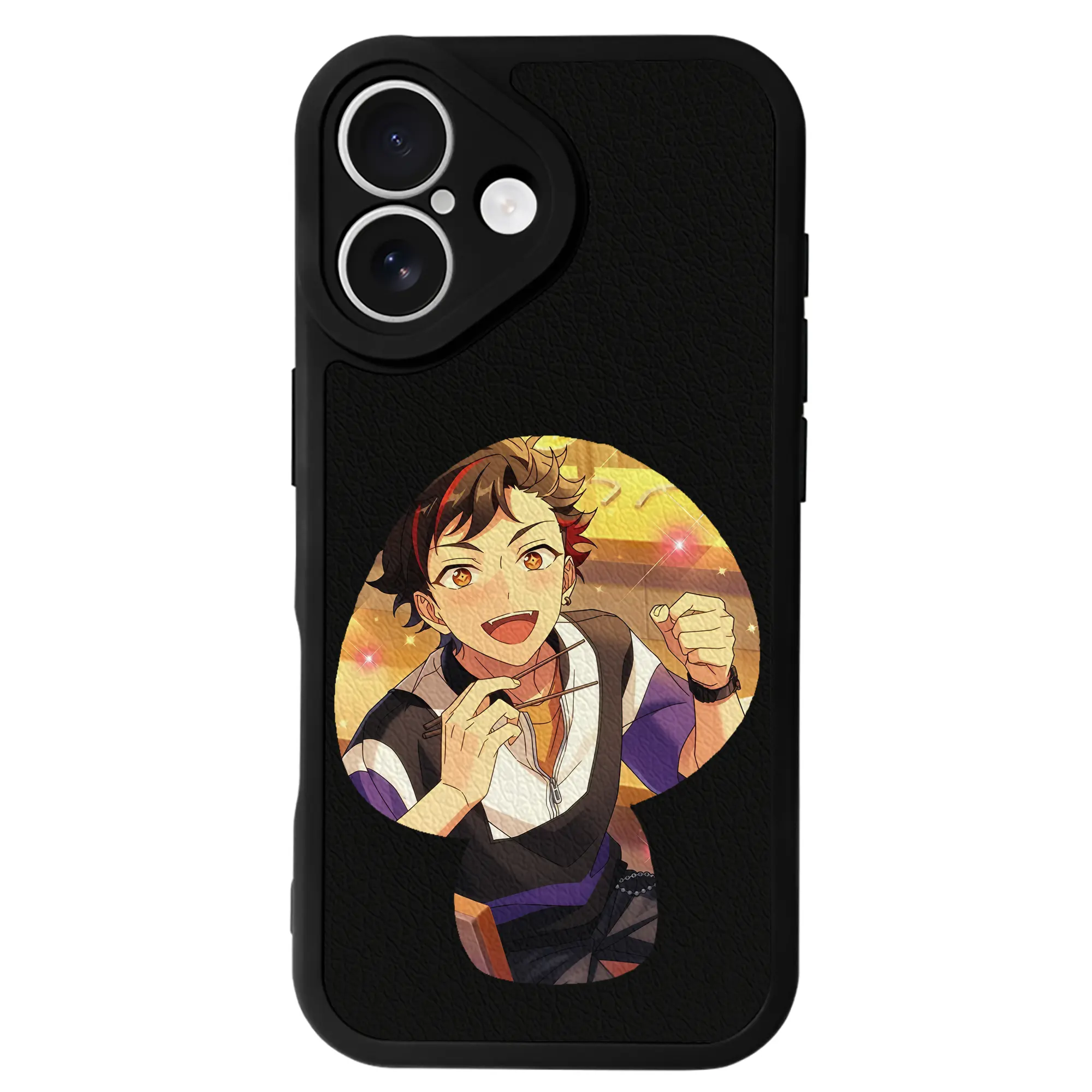 あんさん ぶる グッズ 流星隊 南雲鉄虎 - IPhone 16シリーズ対応 ・ シリコンスマホケース ・ レザー調 ・ 高精度フィット ・ 耐衝撃 ・ ワイヤレス充電対応 ・ 精密カット